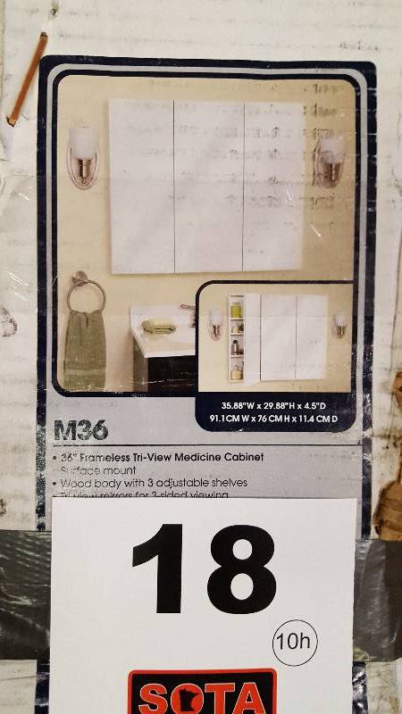 Zenith Tri-View Medicine Cabinet