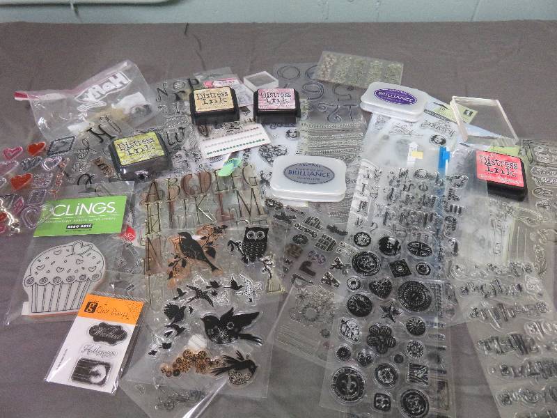 Large lot of scrapbooking items