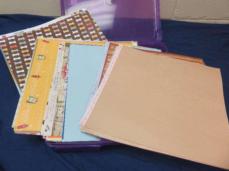 Scrapbook Paper Lot