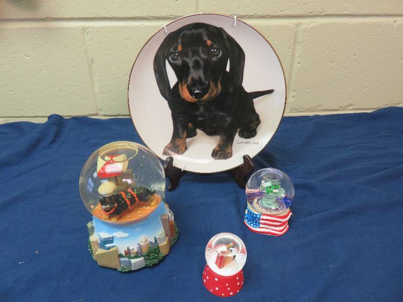 Collector Plate and Snow Globes