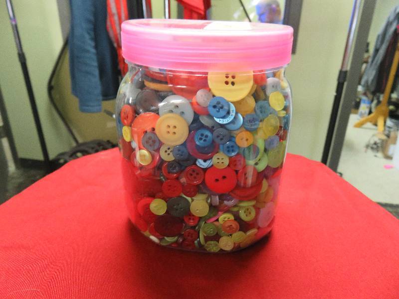 Jar of buttons