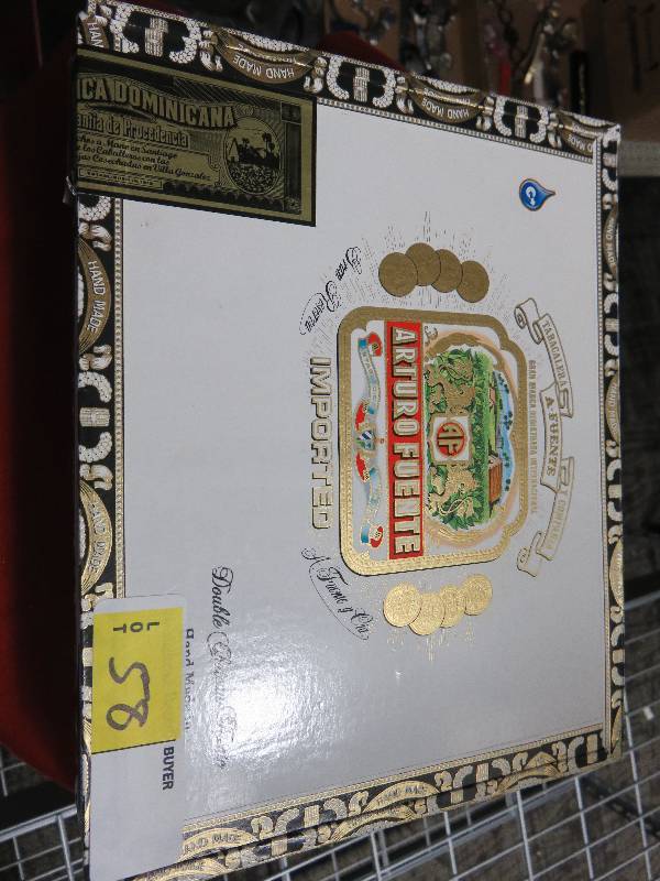 Vintage Looking Cigar box and Tiffany Silver Polishing cloth