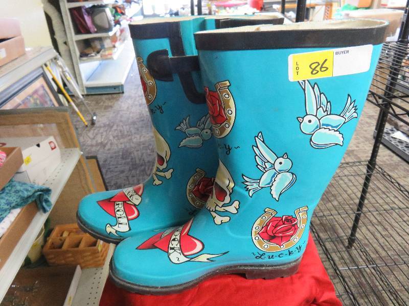 Lucky rain boots