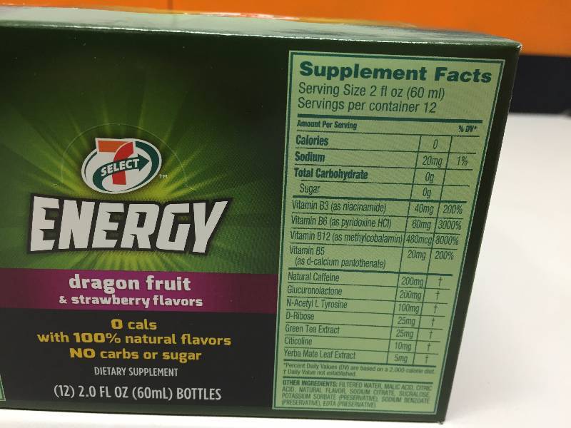 lot 50 image: SELECT 7 ENERGY DRINKS 12 - 2 FL OZ