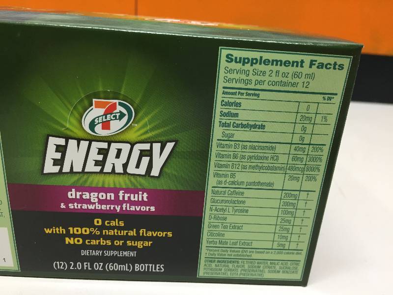 lot 54 image: SELECT 7 ENERGY DRINKS 12 - 2 FL OZ