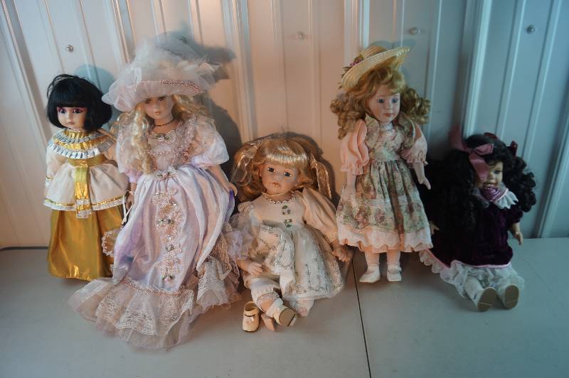 8 Porcelain Dolls