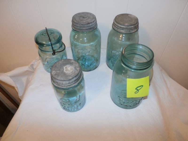 Blue Canning Jars