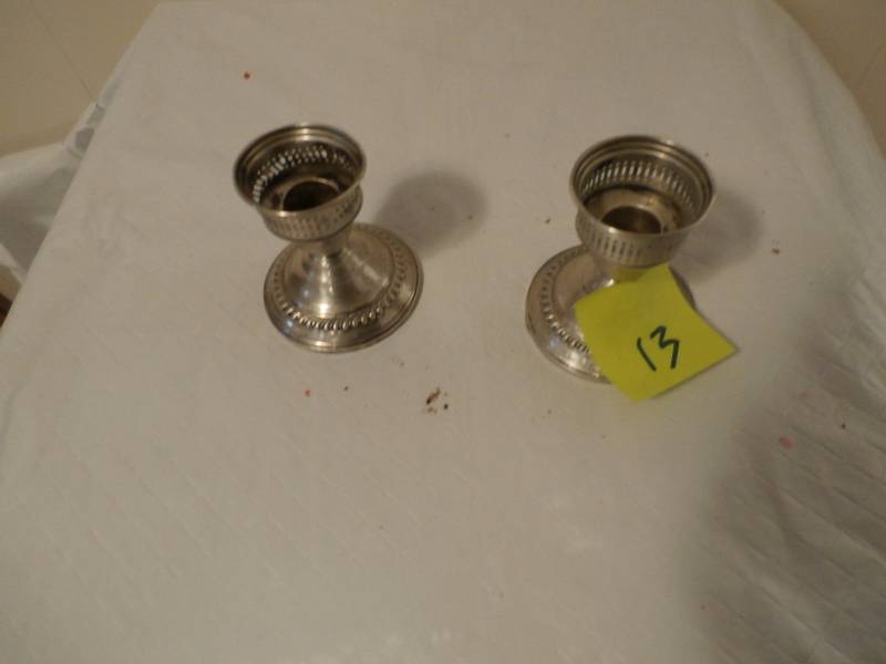 sterling candlesticks