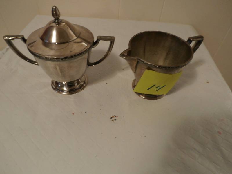 Arbor Roberts Silver cream and sugar