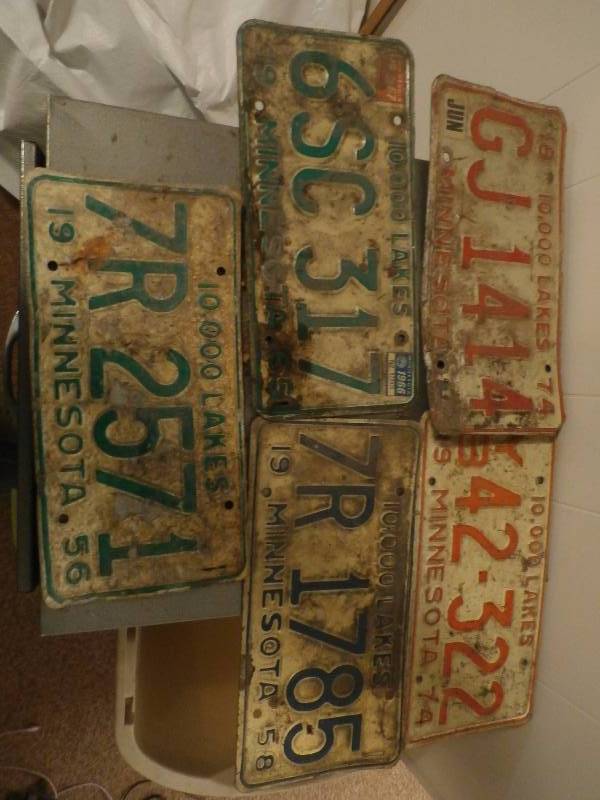 Vintage License Plates