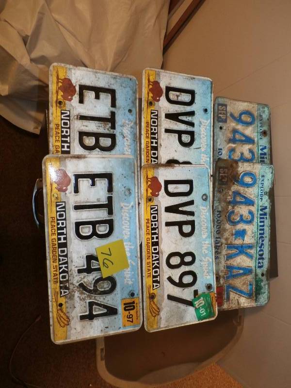 Vintage License Plates