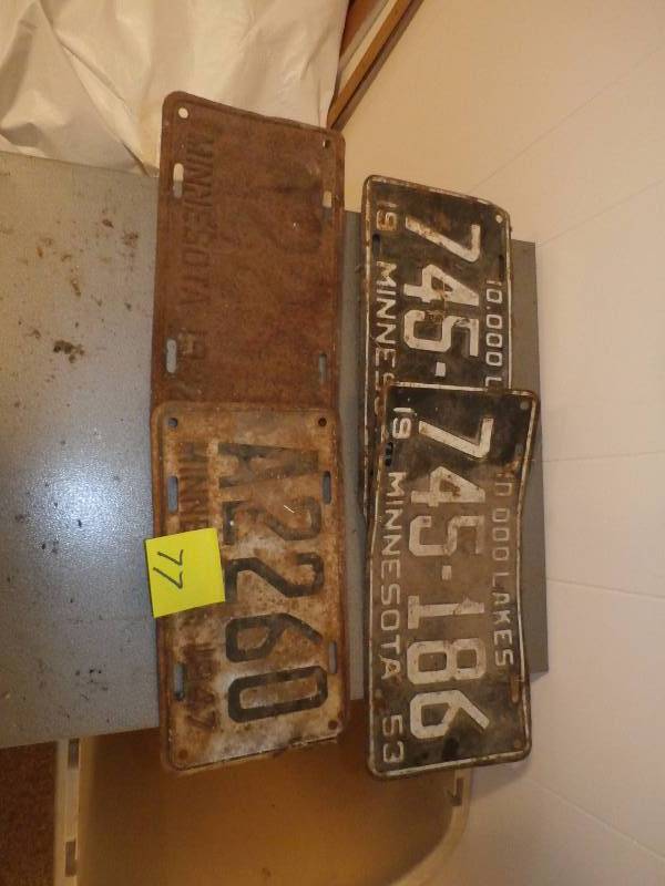 Vintage License Plates