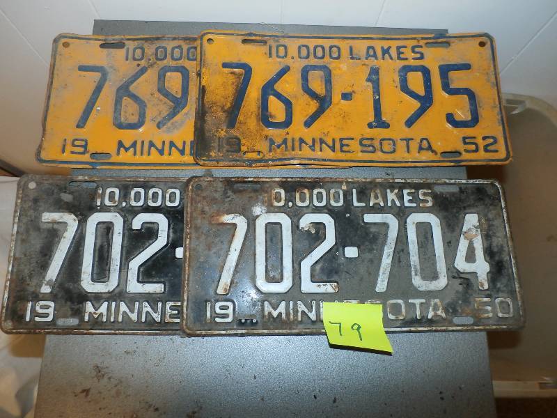 Vintage License Plates