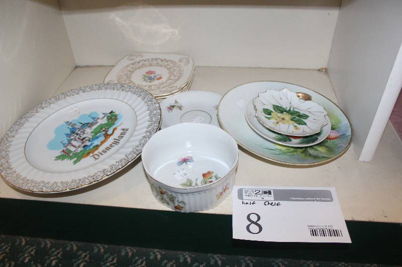 lot 8 image: Half Shelf Lot of China Set