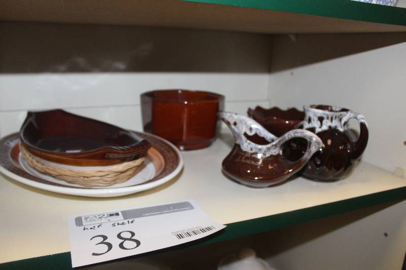lot 38 image: Half Shelf Lot of Kitchen Ceramics