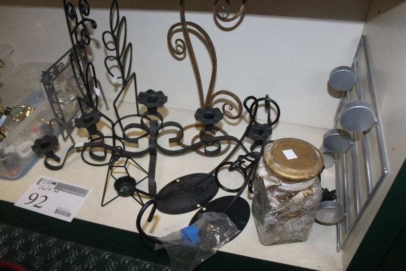 lot 92 image: Shelf Lot of House Table Decorations