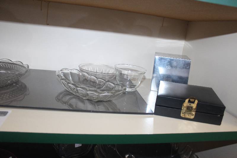 lot 57 image: Shelf Lot of Miscellaneous Glassware, Mugs, Games