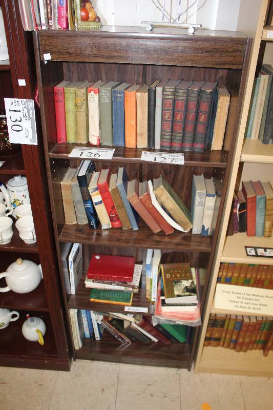lot 127 image: 4-Shelf Bookcase, Contents Not Included