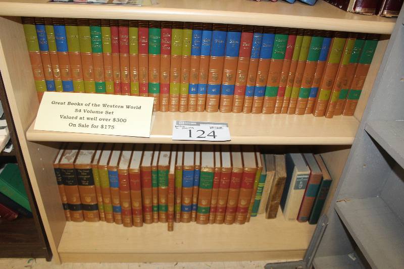 lot 124 image: Bottom 3-Shelves Lot of Books