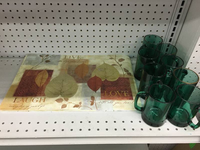 lot 78 image: egg stractor,cups and place mat