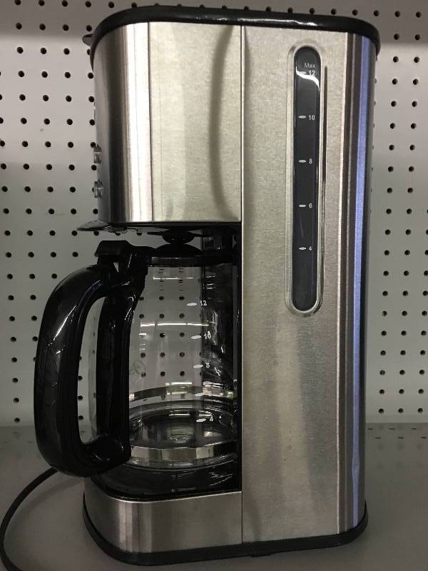 lot 143 image: Oster 12-Cup Programmable Coffee Maker Stainless Steel by Oster