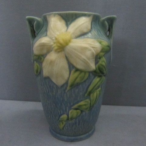 lot 37 image: Roseville Clematis Vase