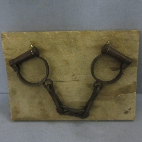 lot 70 image: Antique Hand Cuffs
