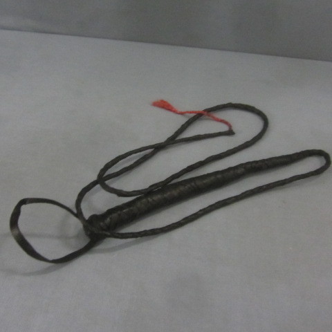 lot 128 image: Leather Bullwhip