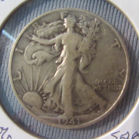 lot 151 image: Walking Liberty Half Dollar