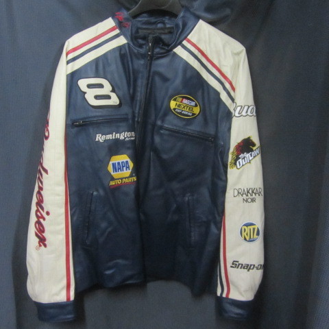 lot 154 image: Budweiser NASCAR Leather Jacket