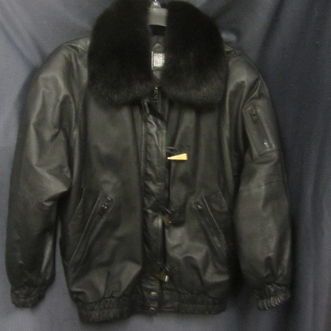 lot 168 image: Womens Black Leather Jacket