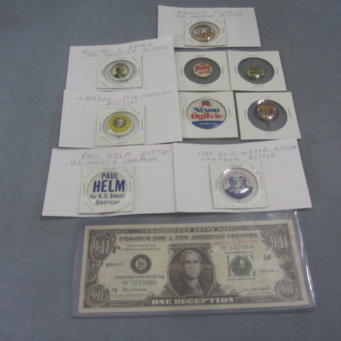 lot 210 image: Political Buttons