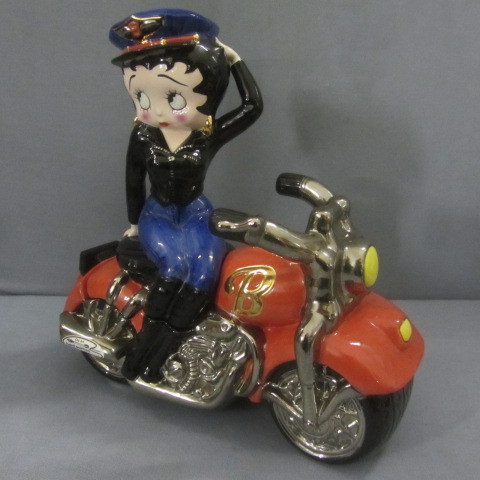 lot 234 image: Betty Boop Motorcycle Cookie Jar