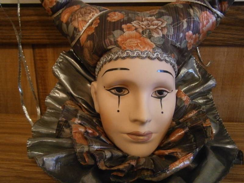 Porcelain Clown Figurine