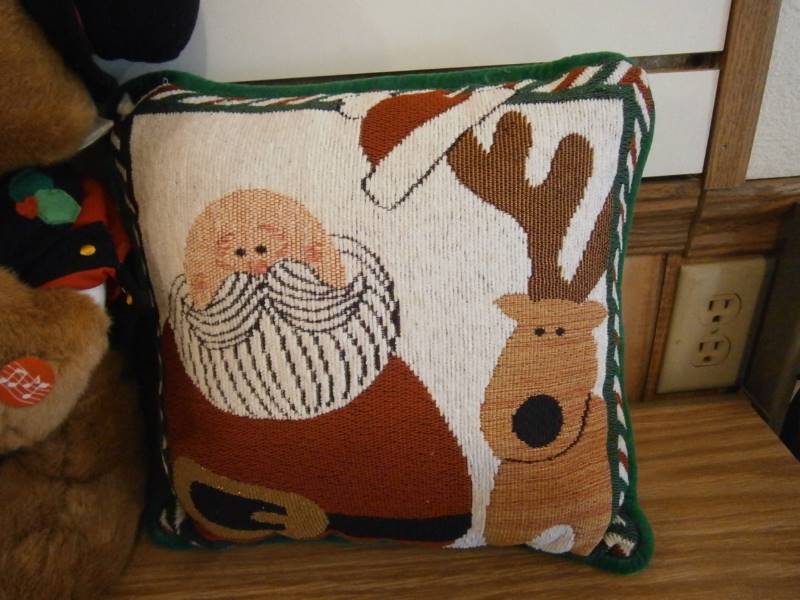 2 Holiday Pillows & 1 Holiday Teddy Bear