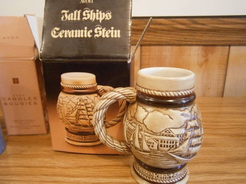 Avon Bunny,Candle, Stein & Perfume