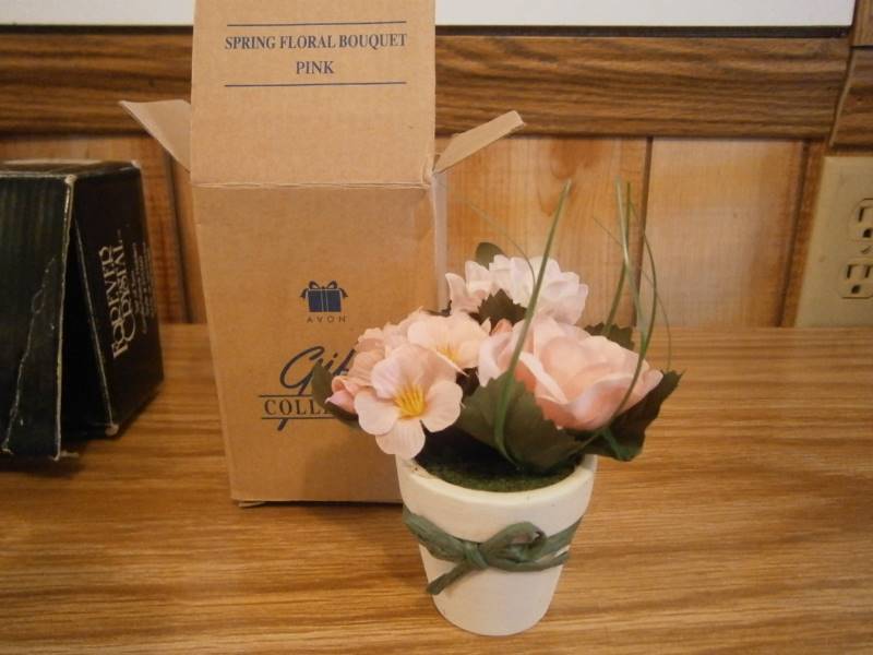 Avon Bath & Decoration Crystal Candle Holders