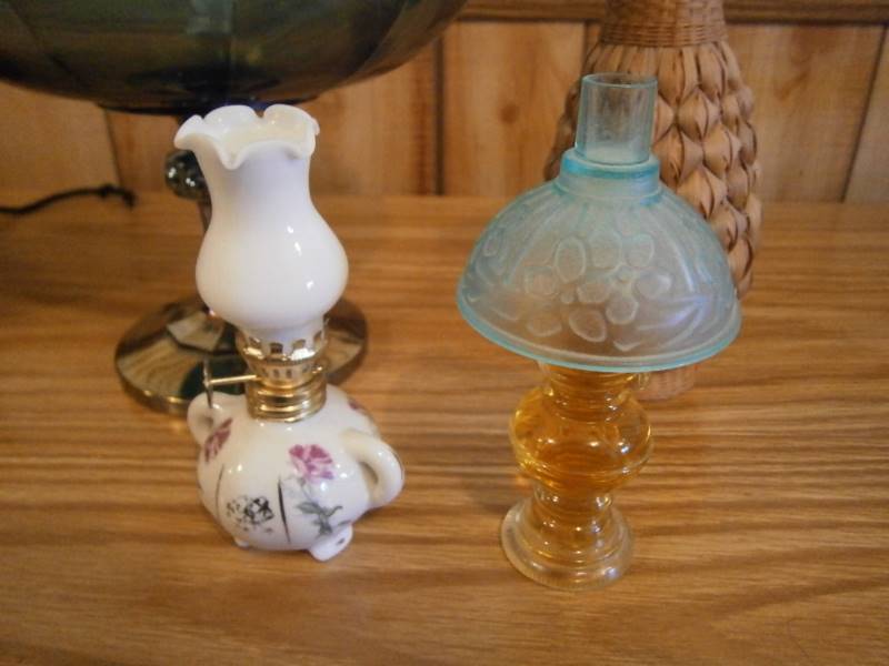 Carnival Glass Bowl, Wind Chime, Vases