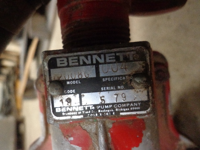 lot 46 image: Bennett Barrel Pump Company