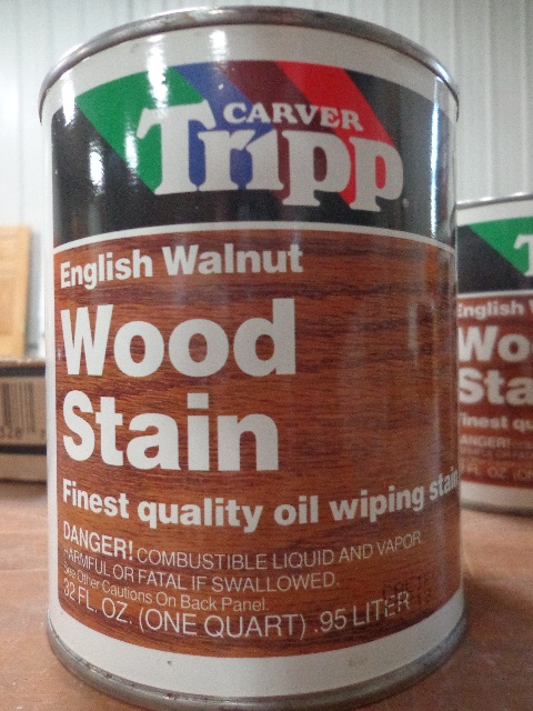 lot 92 image: Box Of 4 English Walnut Wood Stain