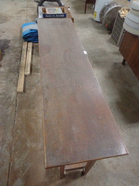 lot 89 image: Wooden Shelving With 2 Shelfs
