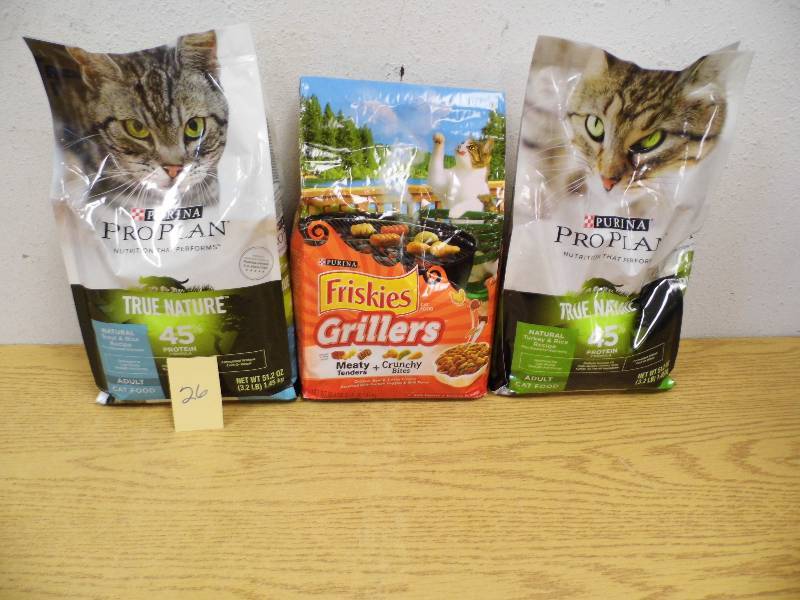 3 Bags Cat Food