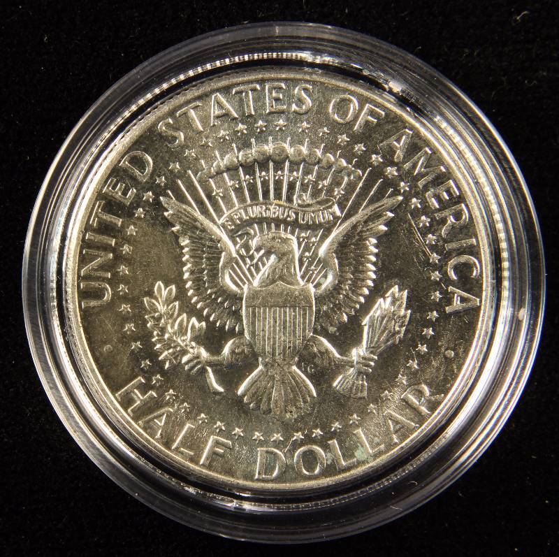 1964 KENNEDY SILVER HALF DOLLAR BU UNC IN AIRTITE HOLDER