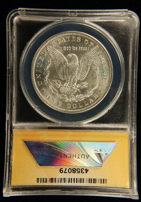 1884-O MORGAN SILVER DOLLAR MS 63 ANACS