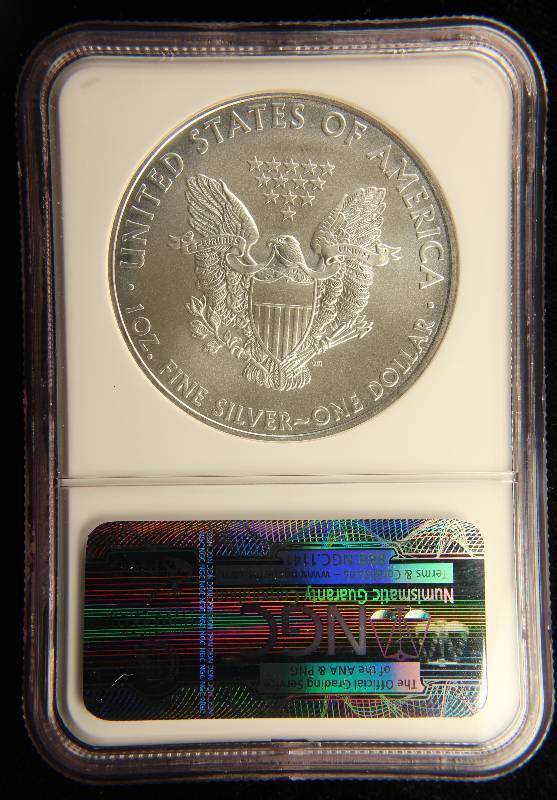 2010 AMERICAN SILVER EAGLE 1 TROY OZ. .999 FINE SILVER DOLLAR MS69 NGC EARLY RELEASES