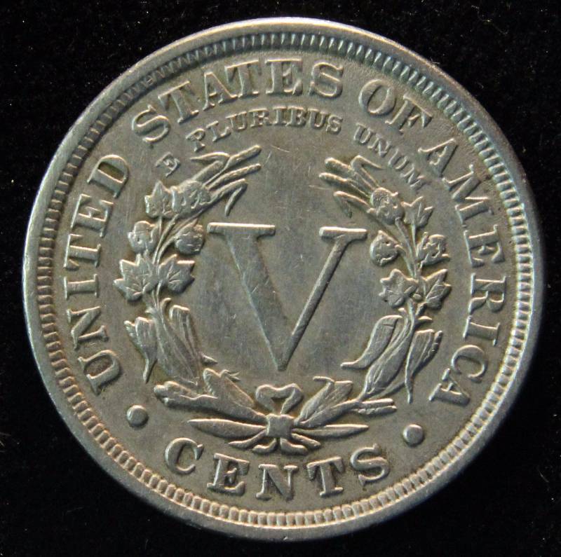 1911 LIBERTY HEAD V NICKEL CHOICE VF