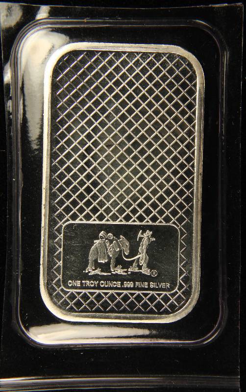 1 TROY Oz. .999 FINE SILVER BAR EAGLE DESIGN SEALED IN PLASTIC