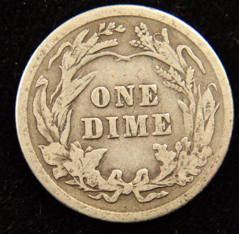 1912 BARBER SILVER DIME