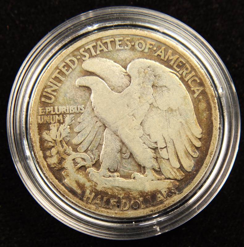 1934 WALKING LIBERTY SILVER HALF DOLLAR IN AIRTITE