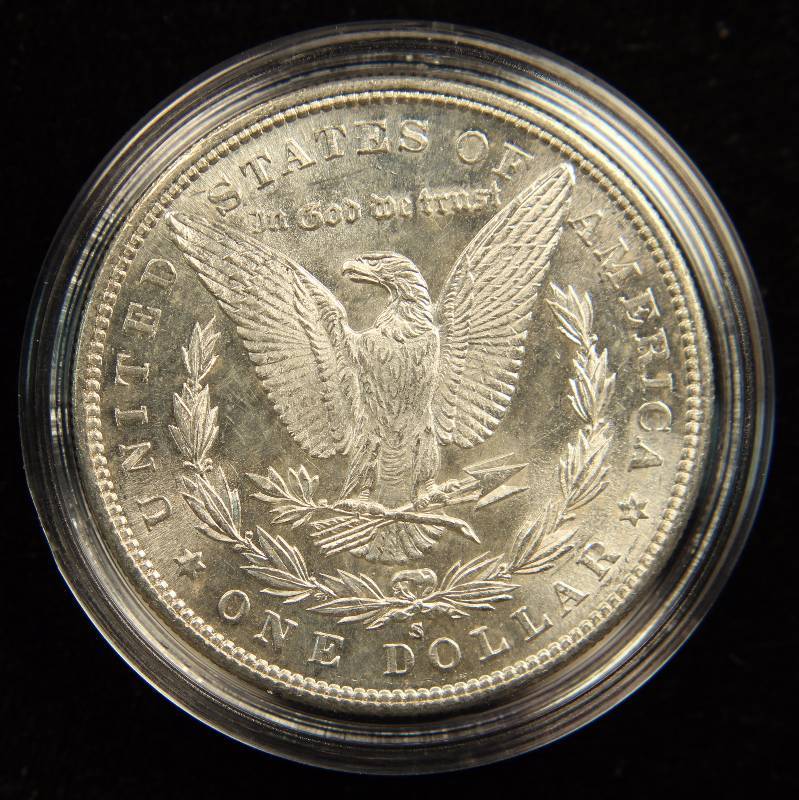 1880 S MORGAN SILVER DOLLAR BU IN AIRTITE HOLDER